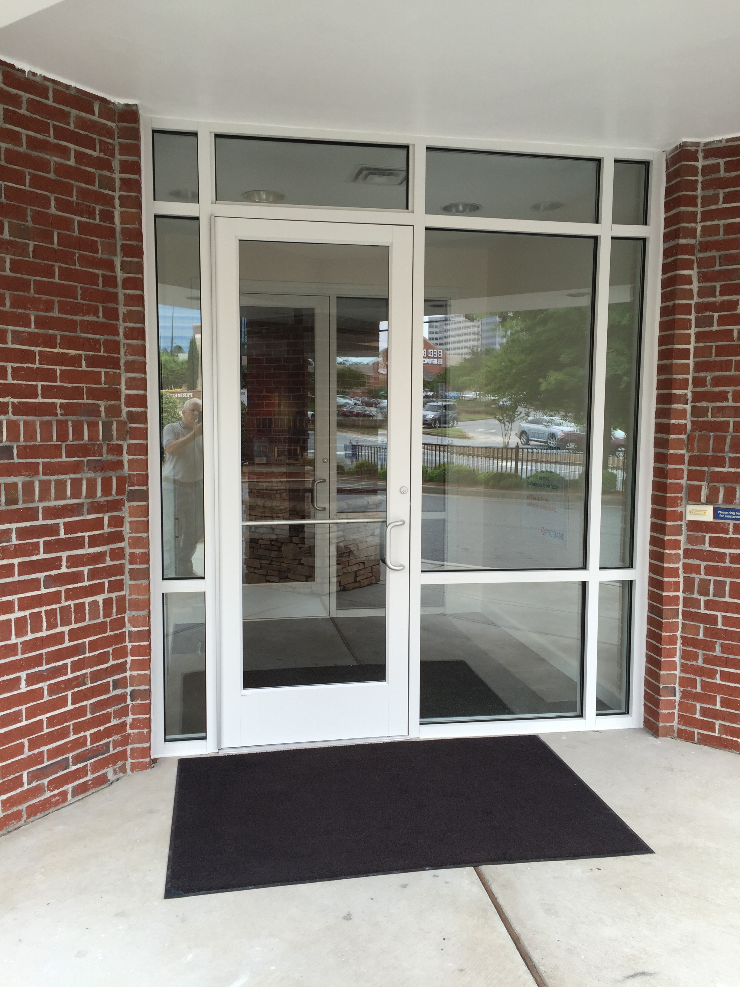 New storefront doors ITV Associates